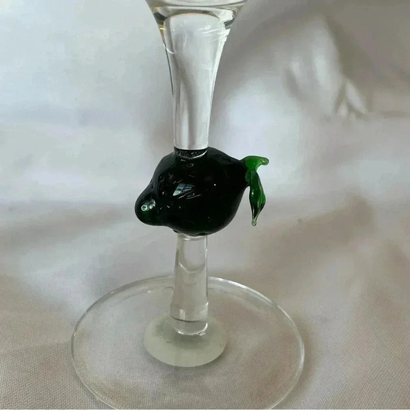 Vintage Handblown Margarita Glasses - Picture 4 of 4